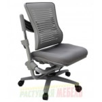 Стул Angel Chair серый, черный низ/белый верх (34-53см)
