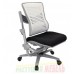 Стул Angel Chair серый, черный низ/белый верх (34-53см)