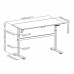 Стол регулируемый Electric Full Desk L (1m; 73 - 118; 140 - 60)