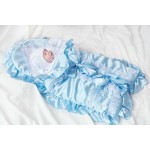 Конверт для новорожденного (атлас + вышивка) + 4 предмета, арт. 717