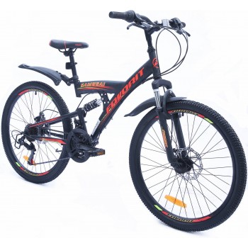 ВЕЛОСИПЕД FAVORIT SAMURAI 24" MD (черный/красный; черный/зеленый), арт. SAM24MD.14